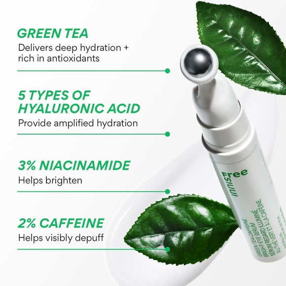 InnIsFree Green Tea Caffeine Bright Eye Serum - Eye Roll-on - Picture 7 of 7